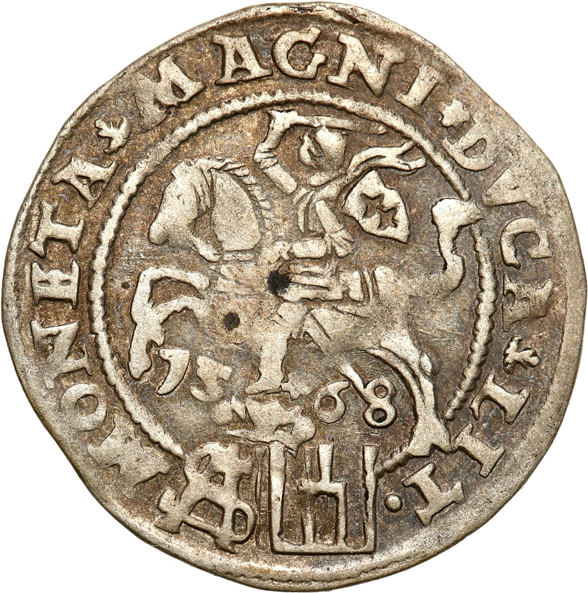 Zygmunt II August. Grosz na stopę polską 1568, Tykocin